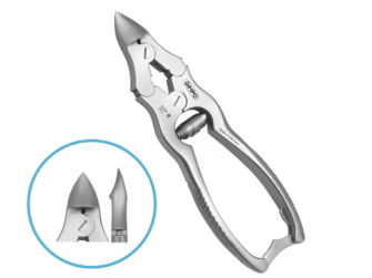 Double Action Nail Nipper Curved Jaw Barrel Spring 15 cm