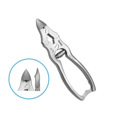 Double Action Nail Nipper Curved Jaw Barrel Spring 15 cm