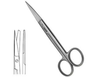 Super Operating Scissors 15cm Straight Sharp Blunt