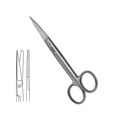 Super Operating Scissors 15cm Straight Sharp Blunt
