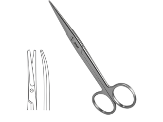 Super Mayo Lexer Scissor Curved 15cm