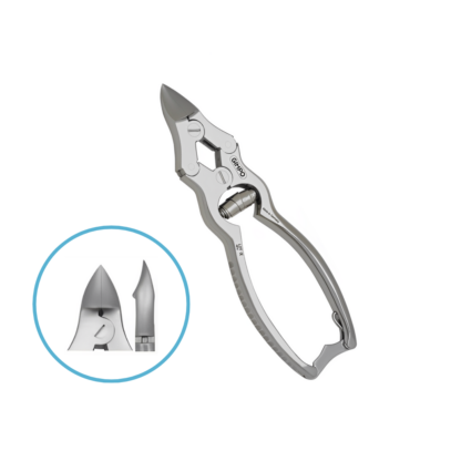 Double Action Nail Nipper Curved Jaw Barrel Spring 15cm